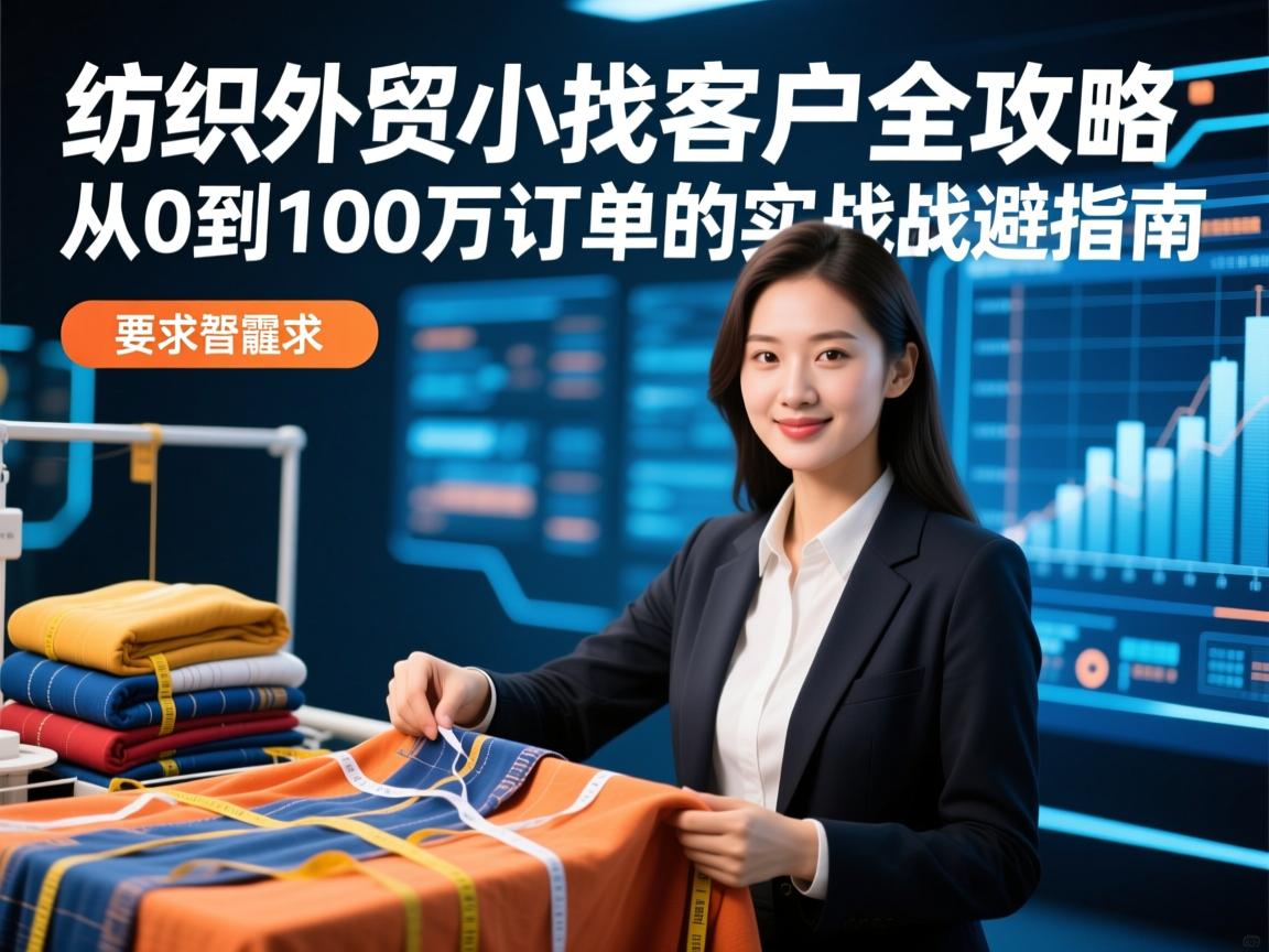 纺织外贸小白找客户全攻略，从0到100万订单的实战避坑指南