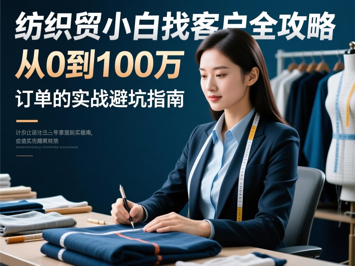 纺织外贸小白找客户全攻略,从0到100万订单的实战避坑指南