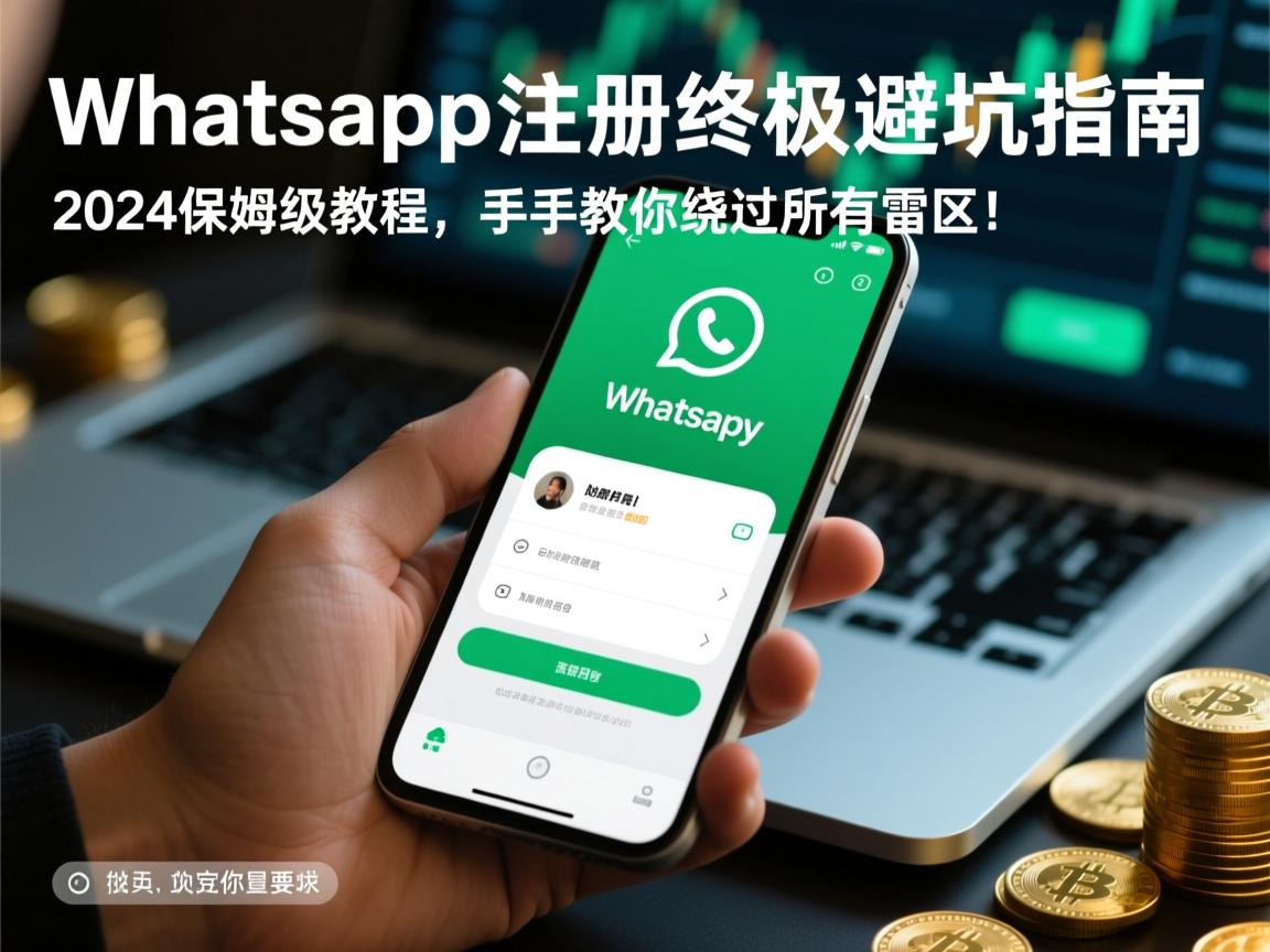 WhatsApp注册终极避坑指南,2024保姆级教程,手把手教你绕过所有雷区!