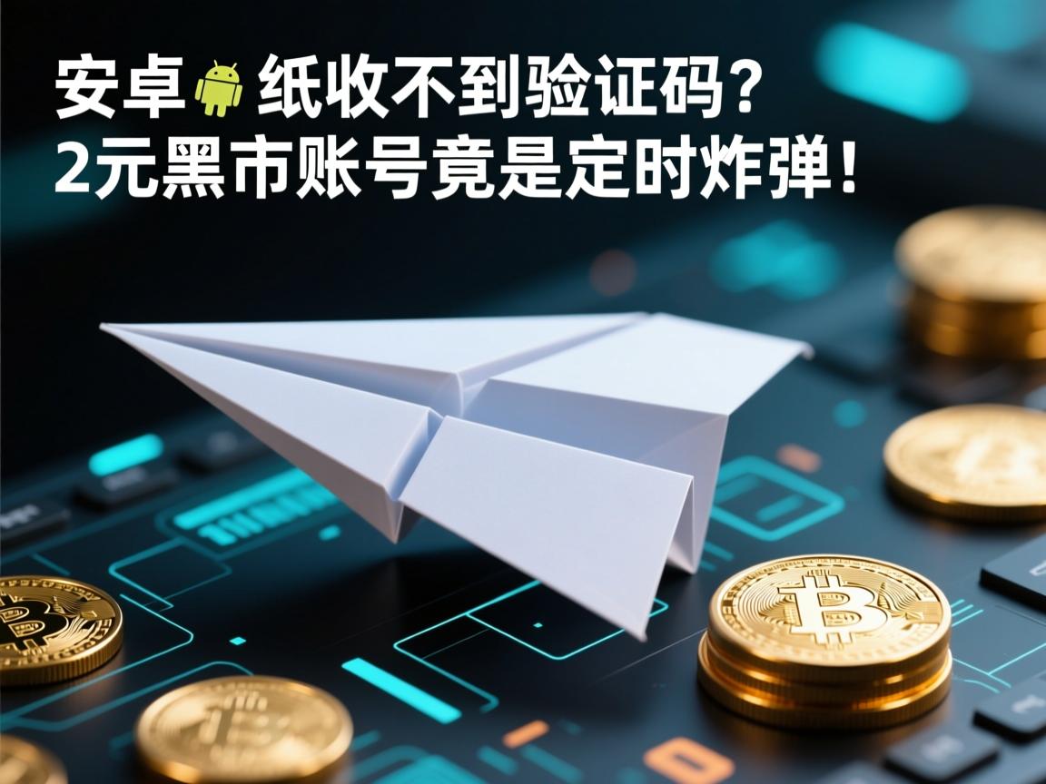 安卓纸飞机收不到验证码?2元黑市账号竟是定时炸弹!