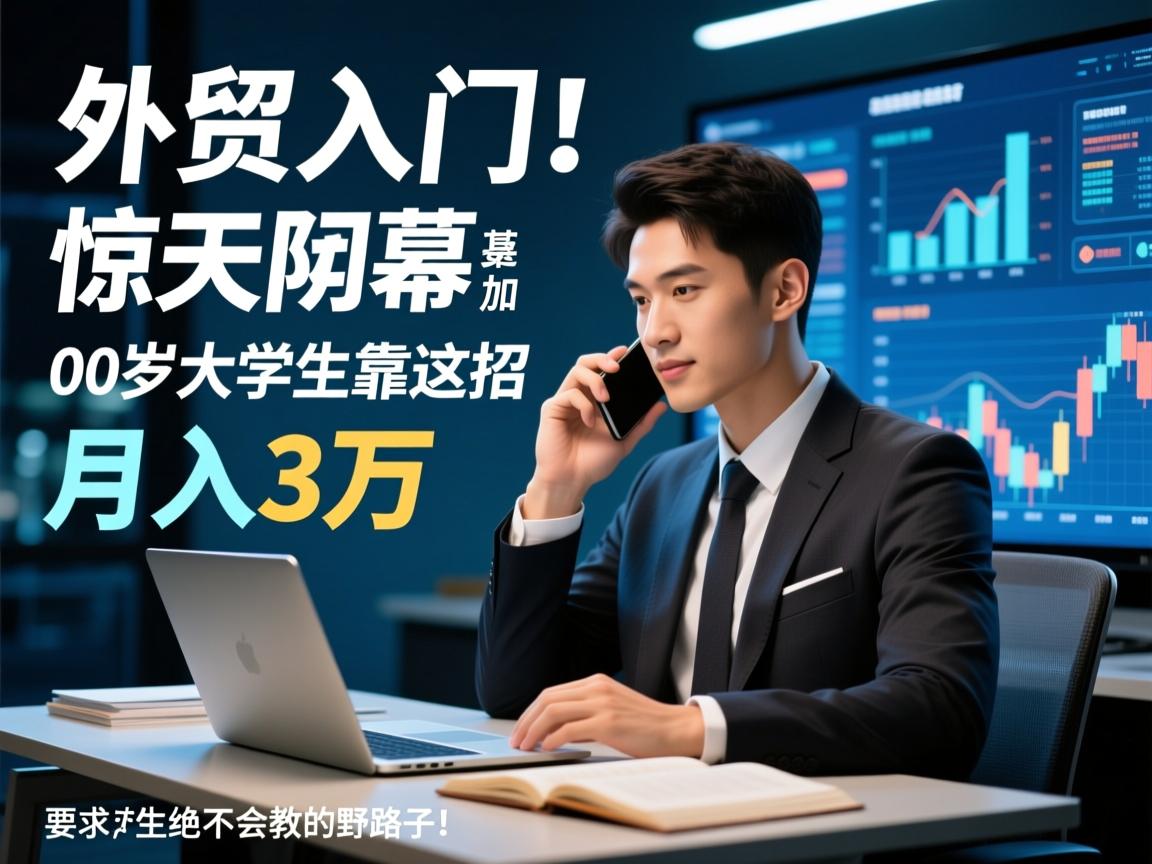 外贸入门惊天内幕,00后大学生靠这招月入3万,老师绝不会教的野路子!