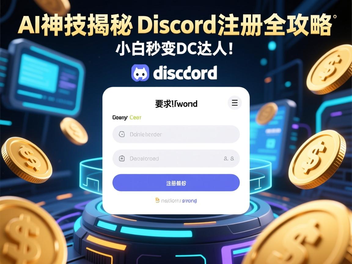 AI神技揭秘，Discord注册全攻略，小白秒变DC达人！