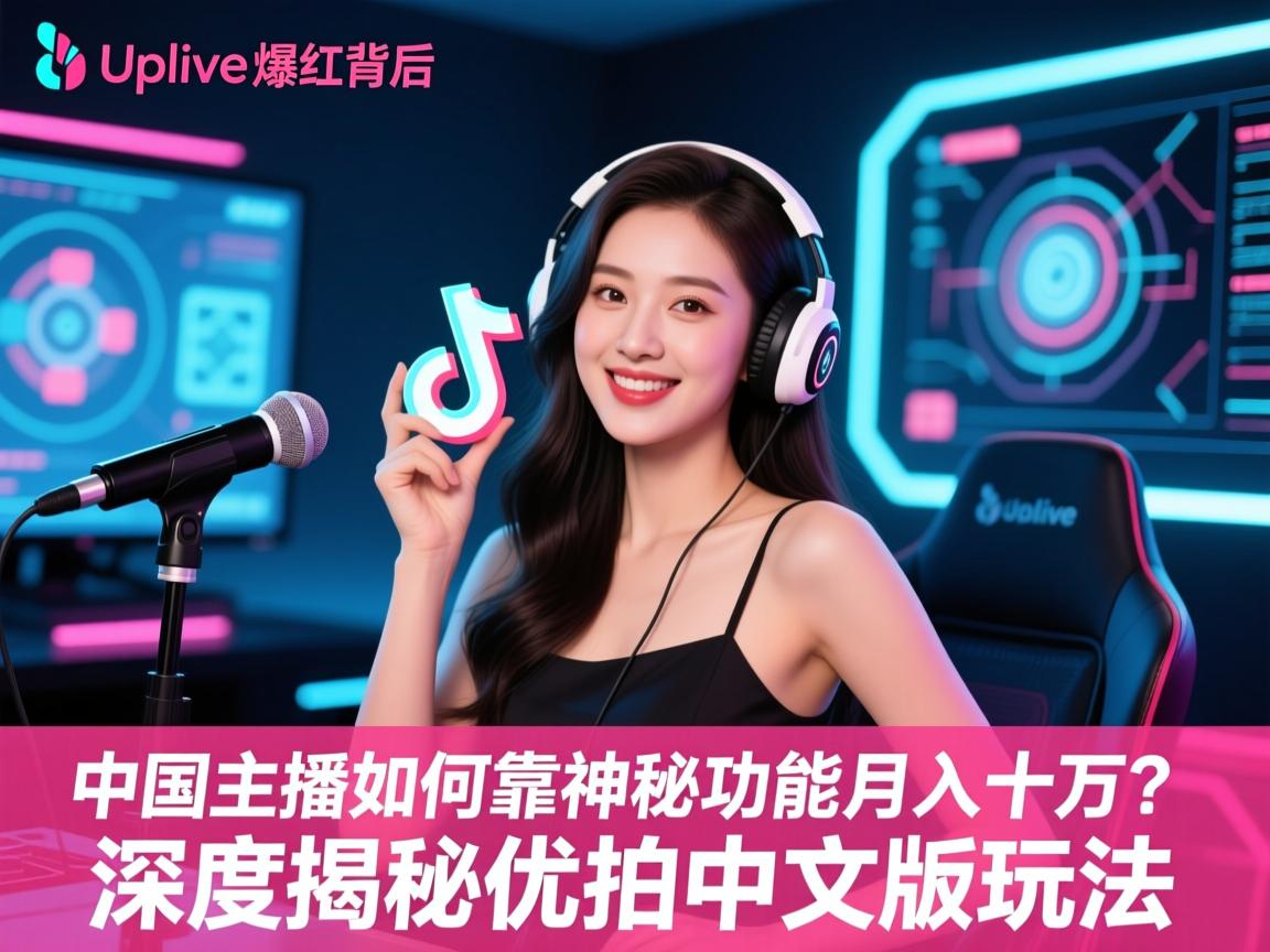 Uplive爆红背后，中国主播如何靠神秘功能月入十万？深度揭秘优拍中文版玩法