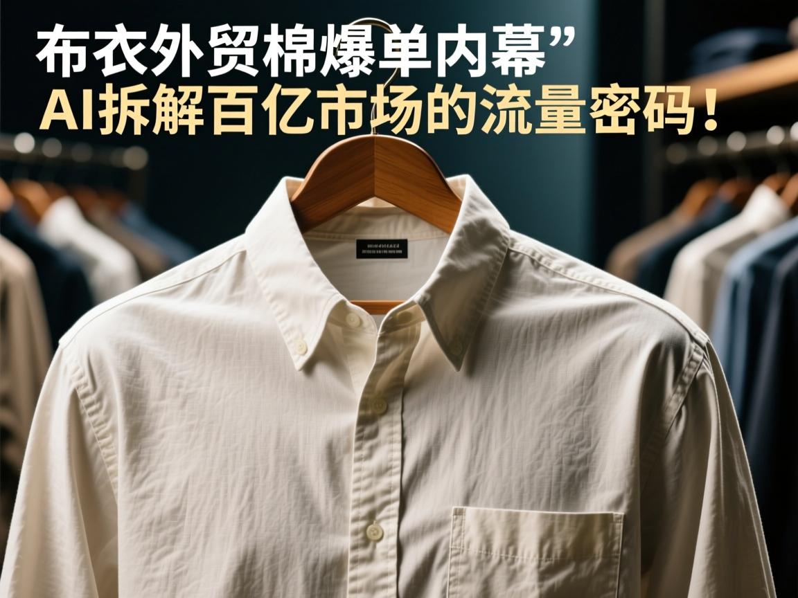 布衣外贸棉衬衫爆单内幕,AI拆解百亿市场的流量密码!