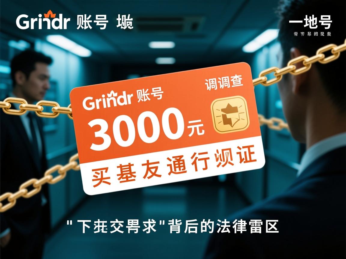 Grindr账号地下交易链调查,300元买基友通行证背后的法律雷区