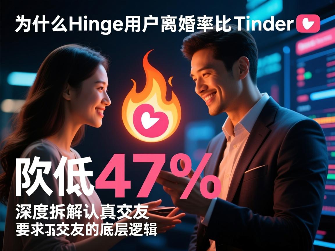 🔥为什么Hinge用户离婚率比Tinder低47%深度拆解认真交友的底层逻辑
