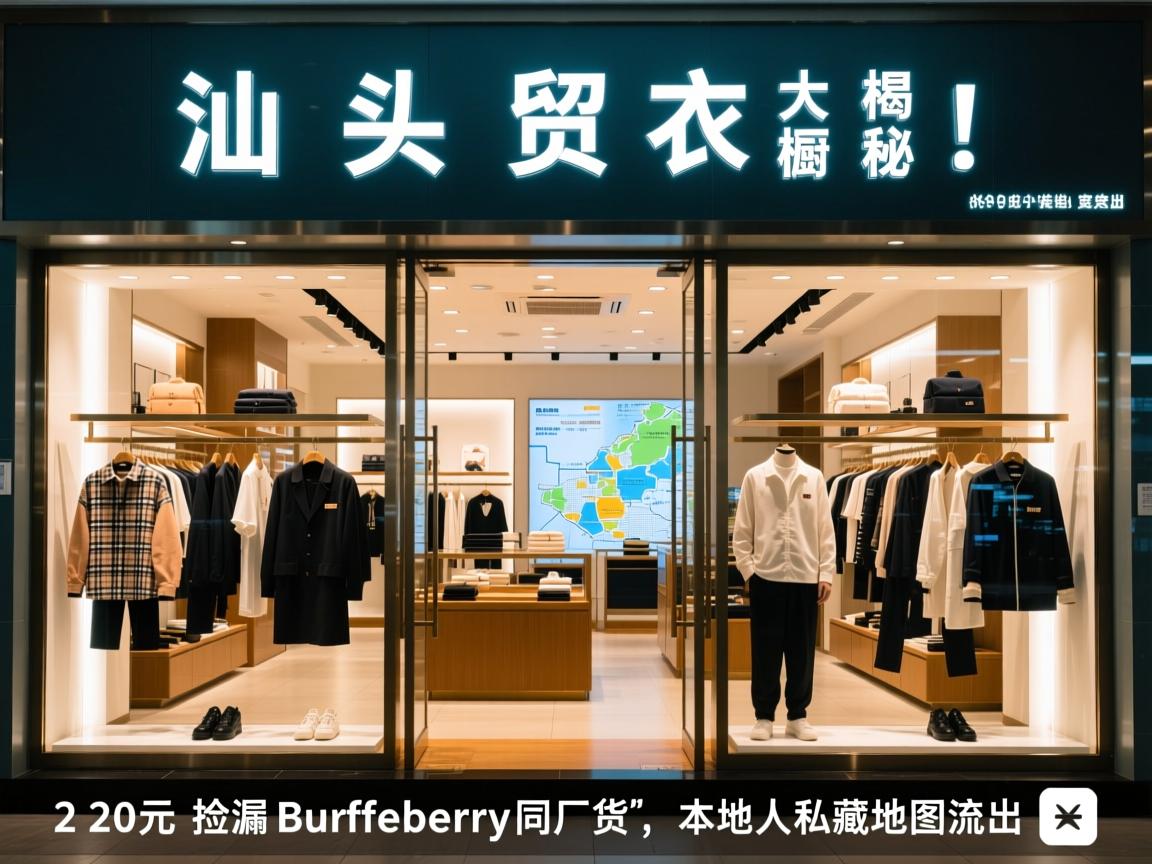 汕头外贸衣橱大揭秘!20元捡漏Burberry同厂货,本地人私藏地图流出