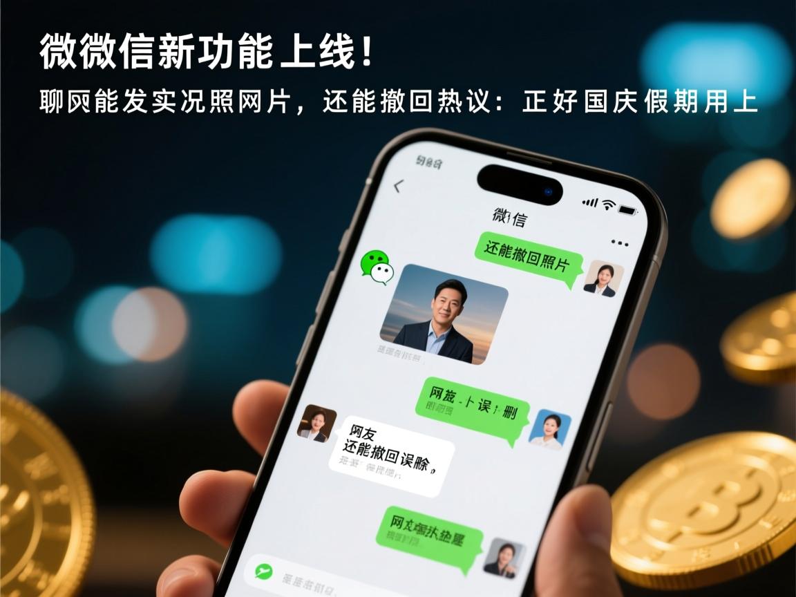 微信新功能上线!聊天能发实况照片,还能撤回误删,网友热议:正好国庆假期用上