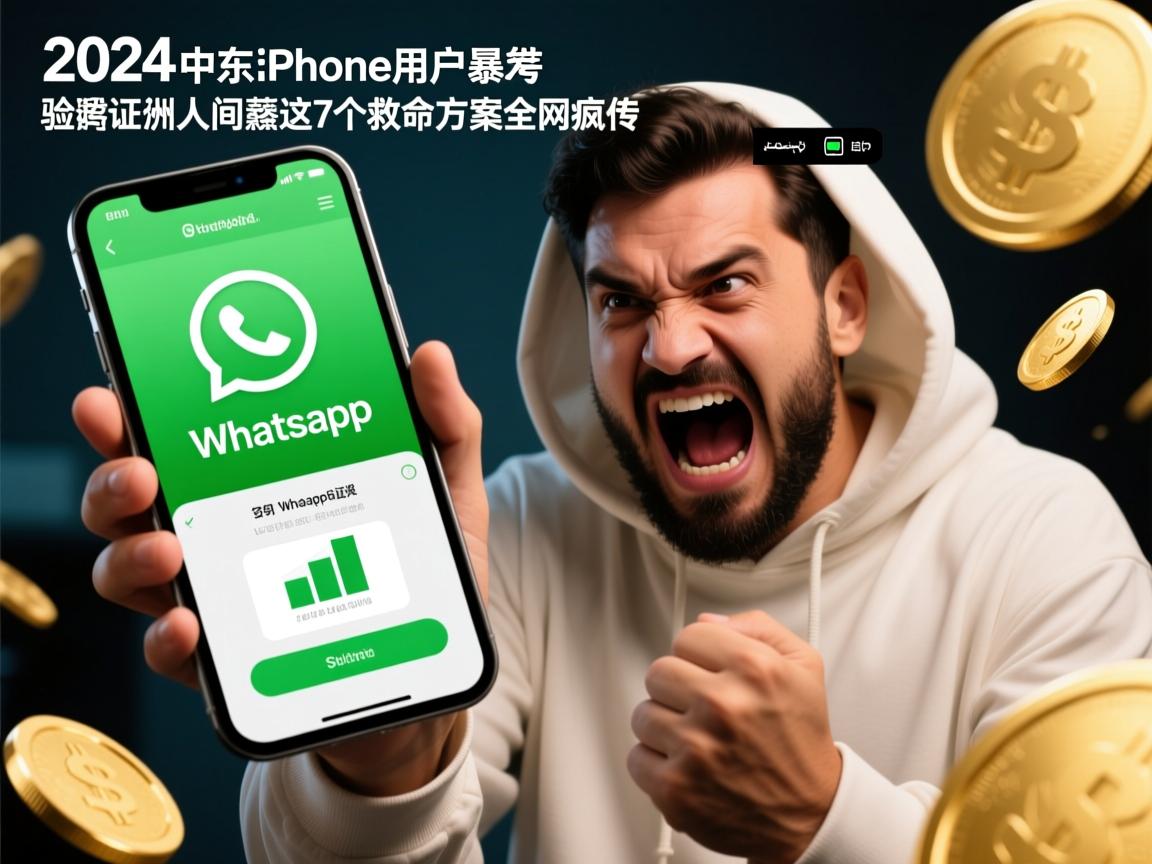 2024中东iPhone用户暴怒！WhatsApp验证码人间蒸发，这7个救命方案全网疯传