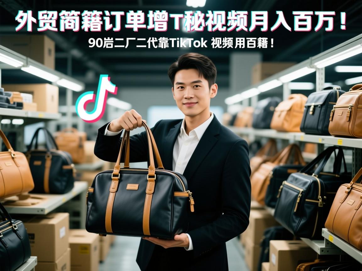 外贸箱包订单暴增秘籍,90后厂二代靠TikTok视频月入百万!