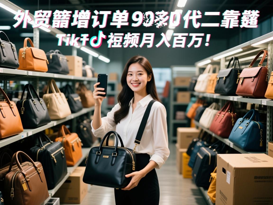 外贸箱包订单暴增秘籍,90后厂二代靠TikTok视频月入百万!