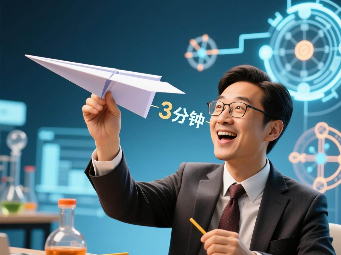纸飞机滞空3分钟秘诀曝光！物理教授揭秘童年神技背后的科学魔法