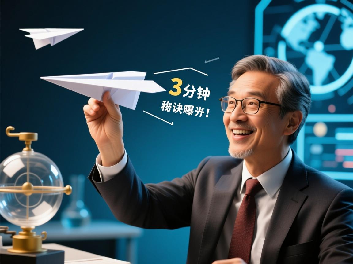 纸飞机滞空3分钟秘诀曝光!物理教授揭秘童年神技背后的科学魔法