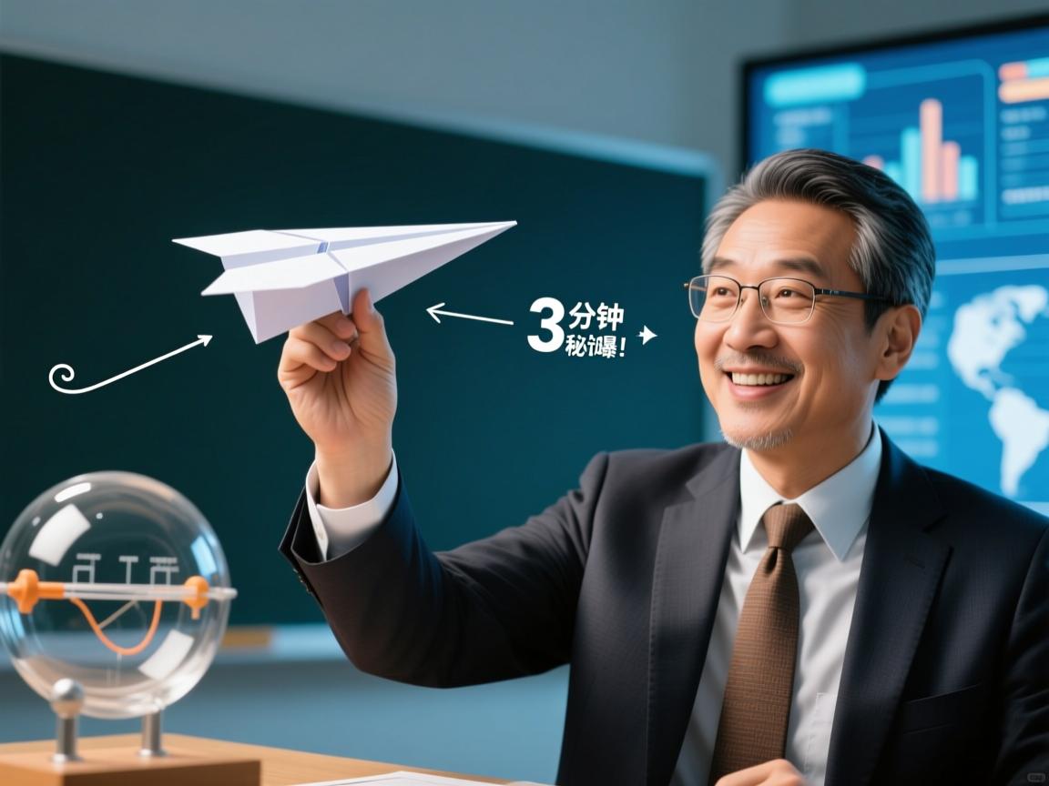 纸飞机滞空3分钟秘诀曝光!物理教授揭秘童年神技背后的科学魔法