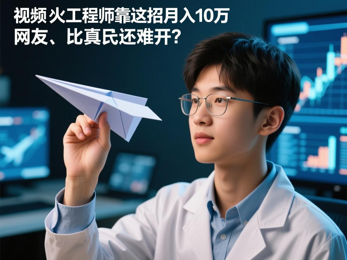 纸飞机教程视频爆火!00后工程师靠这招月入10万,网友,比真飞机还难开?