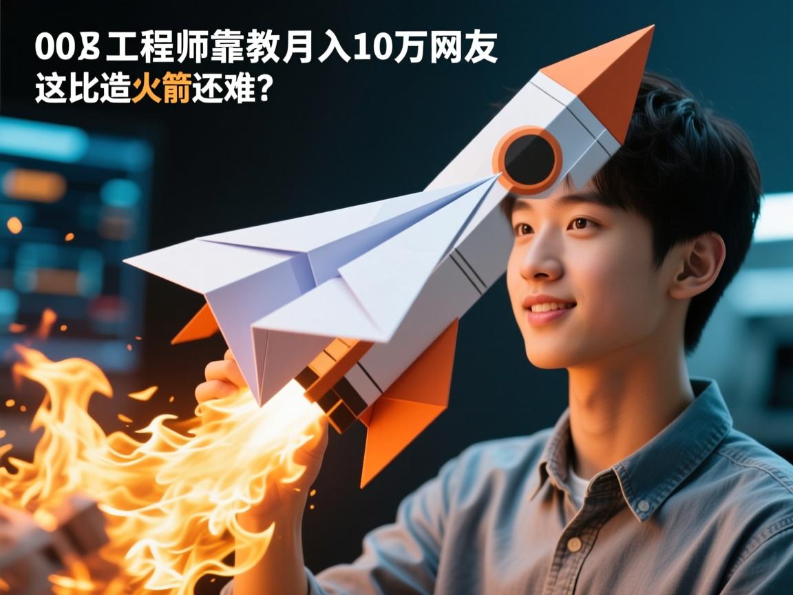 详细阅读:纸飞机教程视频爆火!00后工程师靠折纸月入10万,网友,这比造火箭还难? 纸飞机教程视频爆火!00后工程师靠折纸月入10万,网友,这比造火箭还难?
