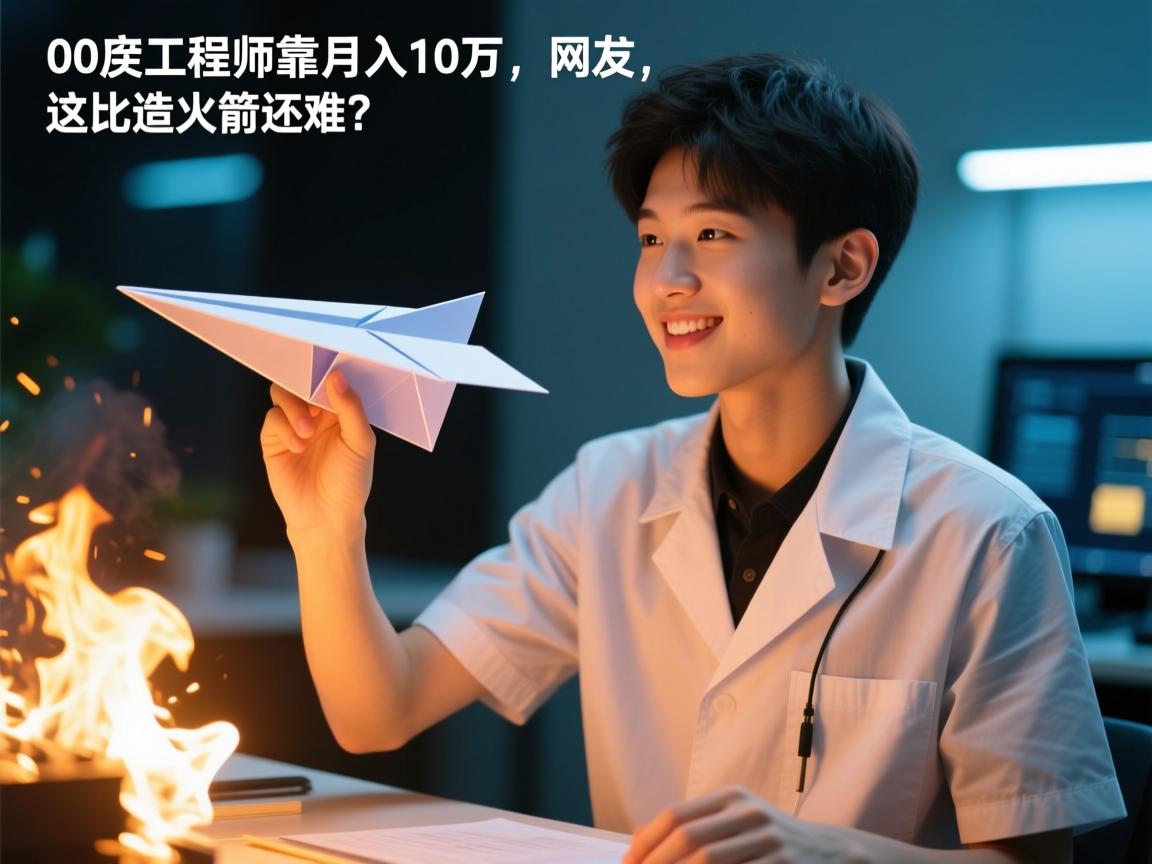 纸飞机教程视频爆火!00后工程师靠折纸月入10万,网友,这比造火箭还难?