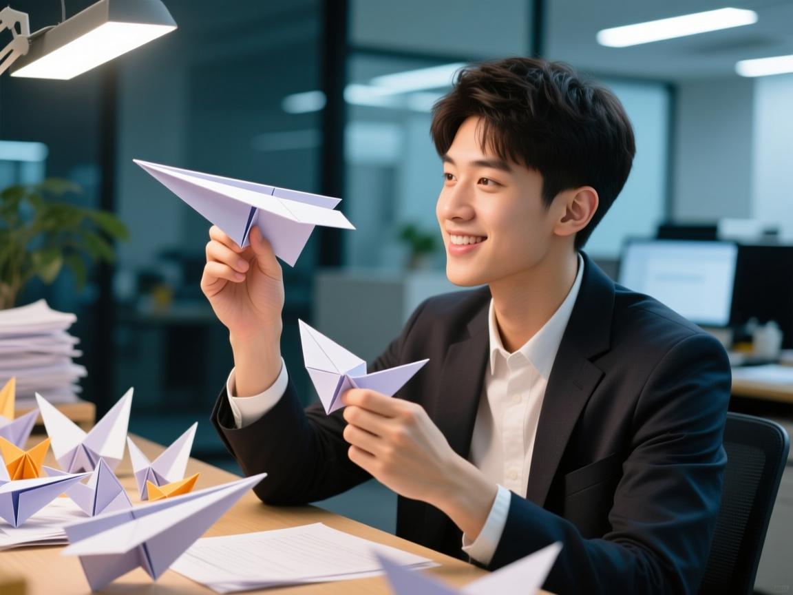 纸飞机咋整营业时间曝光!00后靠折纸月入过万,网友惊呼,这比上班香多了!