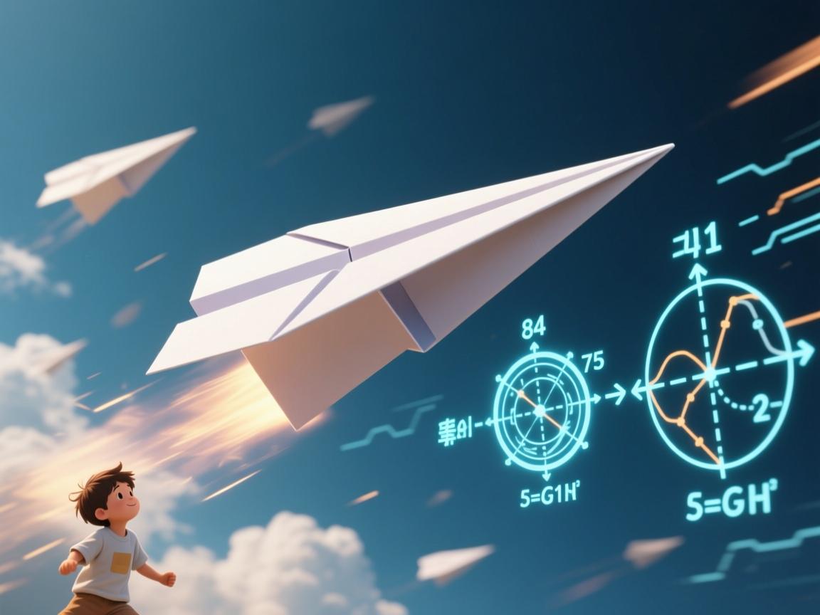 纸飞机腾空之谜,伯努利定律与童年科学的终极碰撞