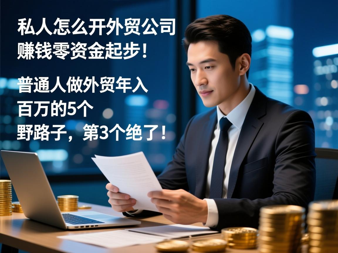 详细阅读:私人怎么开外贸公司赚钱,零资金起步!普通人做外贸年入百万的5个野路子,第3个绝了! 私人怎么开外贸公司赚钱,零资金起步!普通人做外贸年入百万的5个野路子,第3个绝了!