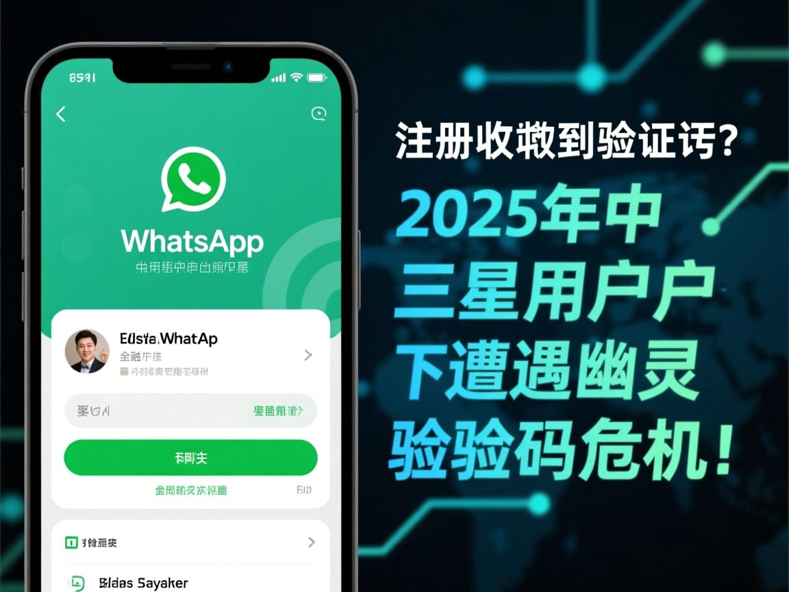 详细阅读:WhatsApp注册收不到验证码?2025年中东三星用户遭遇幽灵验证码危机! WhatsApp注册收不到验证码?2025年中东三星用户遭遇幽灵验证码危机!