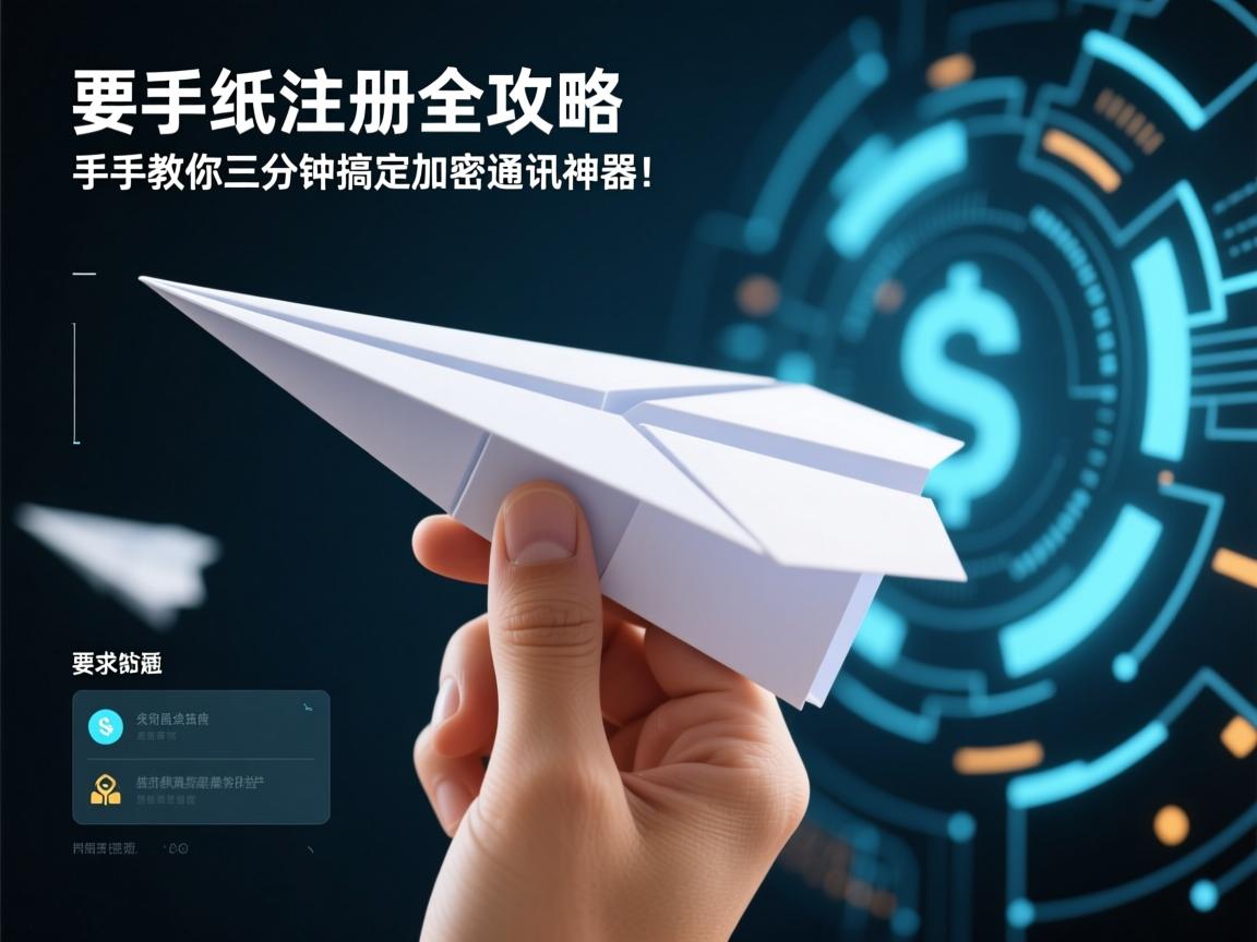 纸飞机注册全攻略,手把手教你三分钟搞定加密通讯神器!