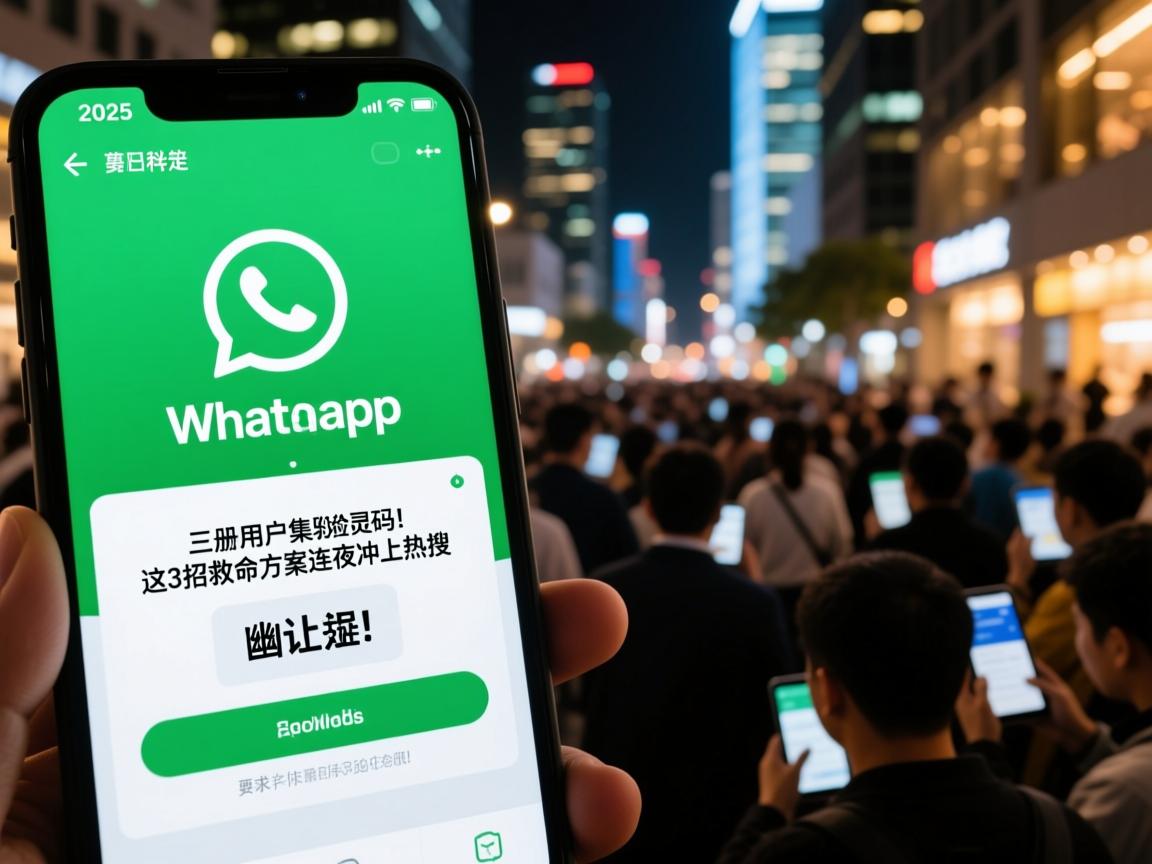 2025中东WhatsApp注册惊现幽灵验证码!三星用户集体暴走,这3招救命方案连夜冲上热搜