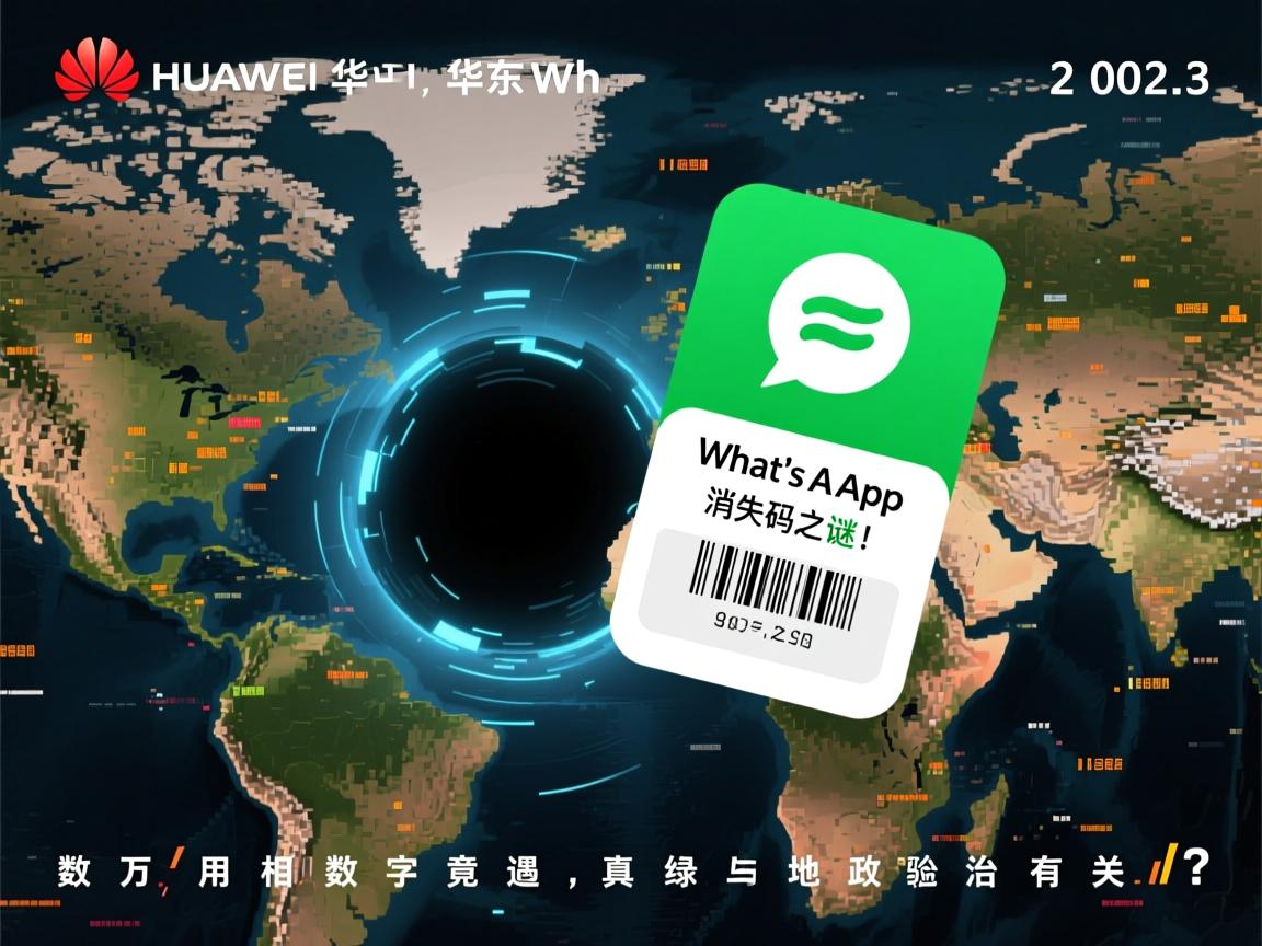 2023华为中东WhatsApp验证码消失之谜!数万用户遭遇数字黑洞,真相竟与地缘政治有关?