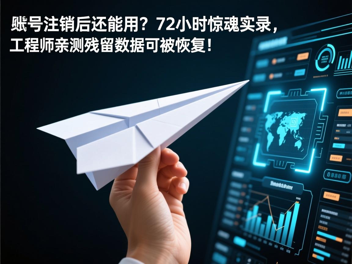 纸飞机账号注销后还能用吗?72小时惊魂实录,工程师亲测残留数据可被恢复!