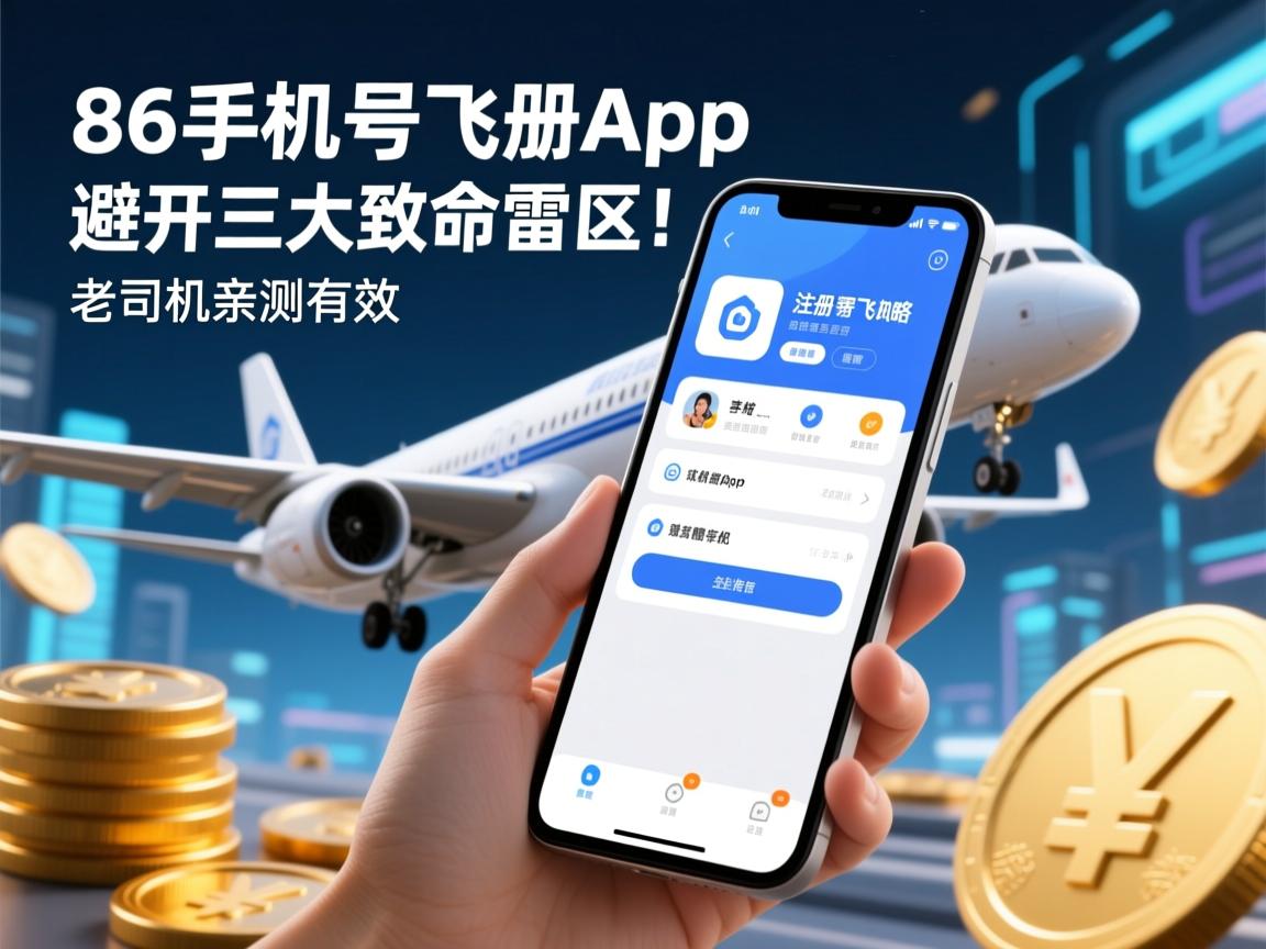 86手机号注册飞机App全攻略!避开三大致命雷区,老司机亲测有效