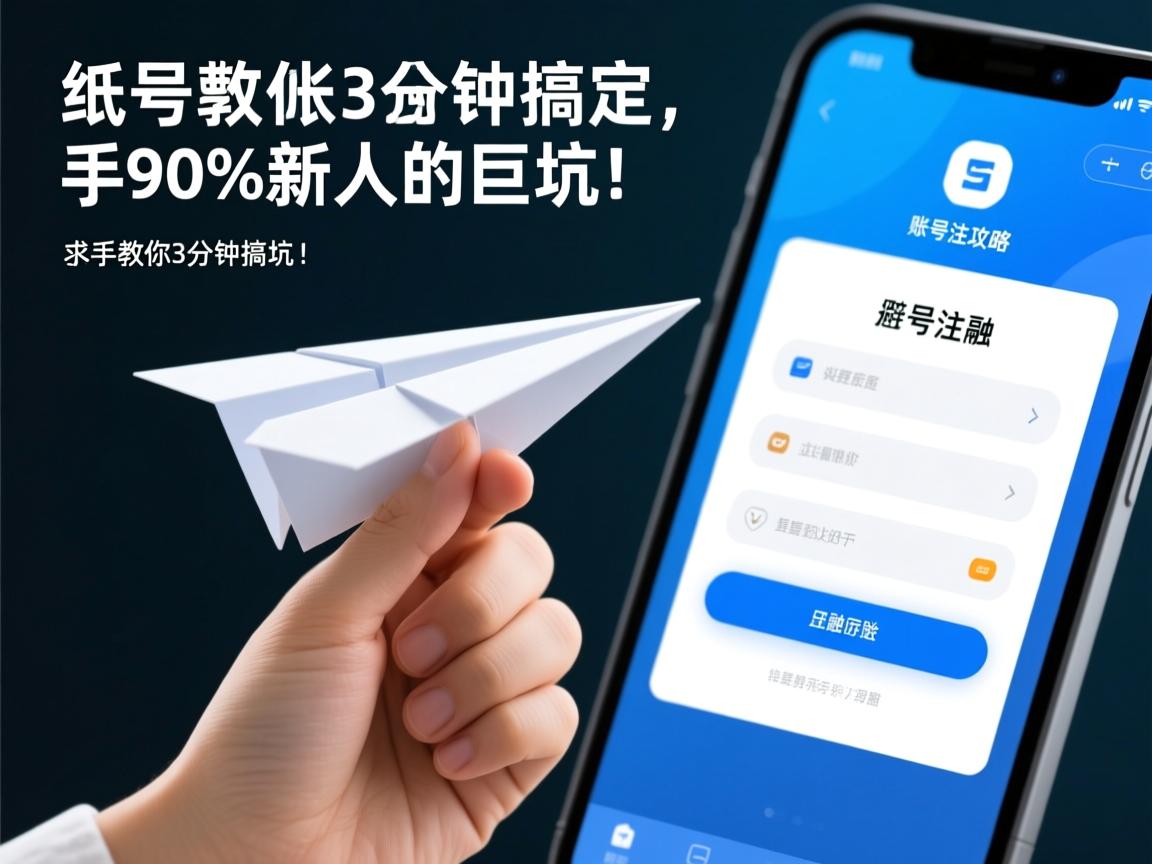 纸飞机账号注册全攻略,手把手教你3分钟搞定,避开90%新人的巨坑!