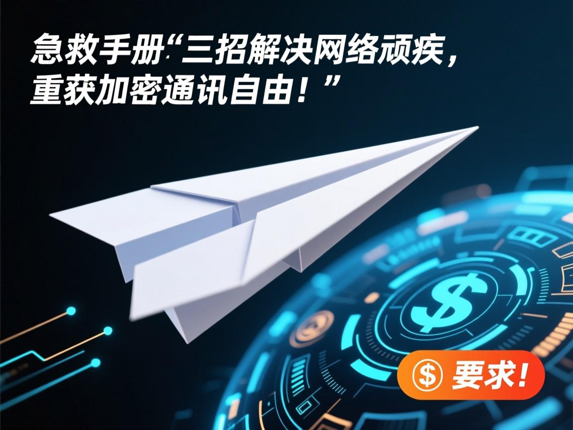 纸飞机失联急救手册,三招解决网络顽疾,重获加密通讯自由!