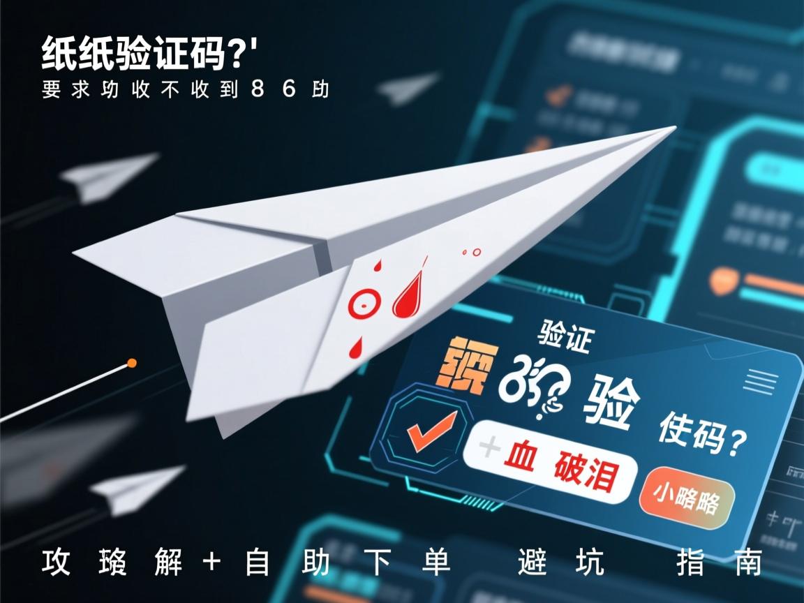 纸飞机收不到86验证码?血泪破解攻略+自助下单避坑指南
