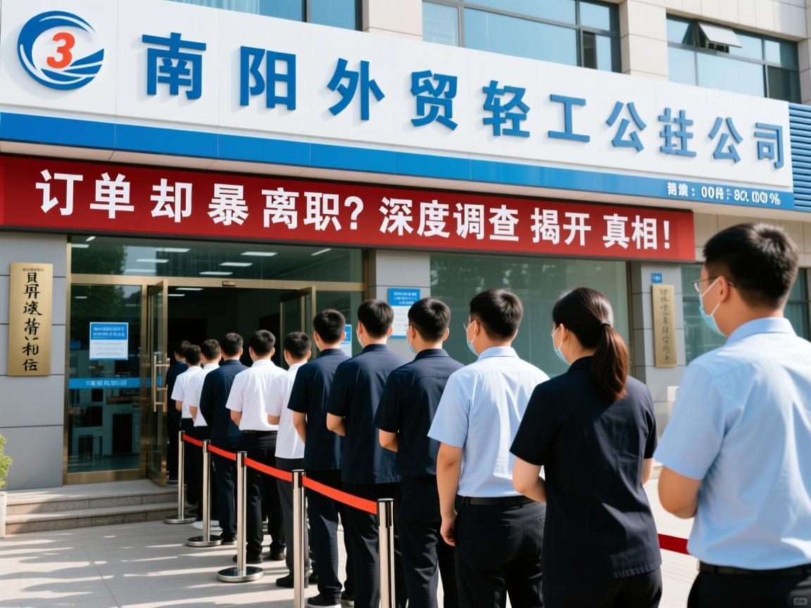 南阳外贸轻工公司,订单暴涨300%背后,员工却排队离职?深度调查揭开真相!