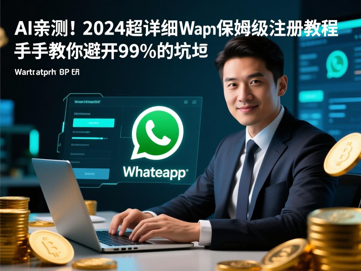 AI亲测!2024超详细WhatsApp保姆级注册教程,手把手教你避开99%的坑