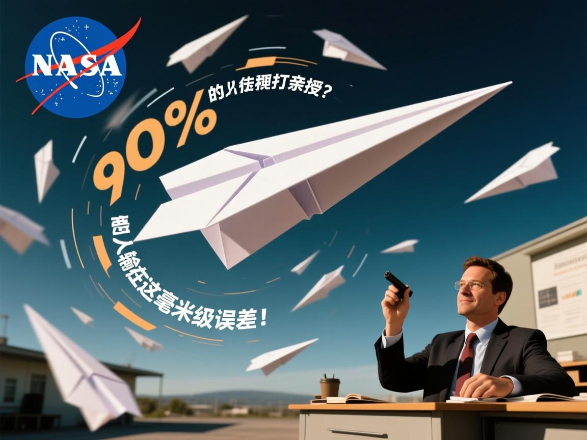 纸飞机空中疯狂打滚?NASA工程师亲授,90%的人输在这毫米级误差!