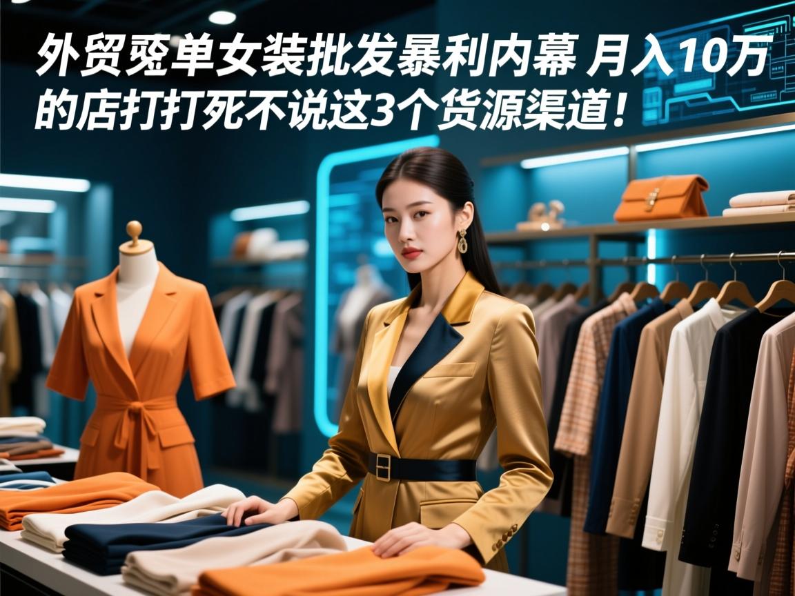 外贸原单女装批发暴利内幕,月入10万的店主打死不说这3个货源渠道!