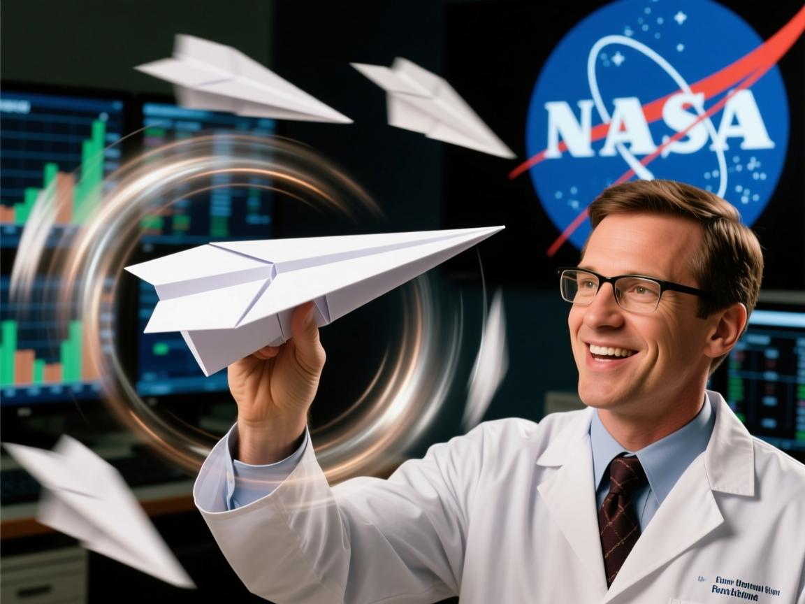 纸飞机疯狂转圈之谜！NASA工程师揭露空气动力学的惊人真相