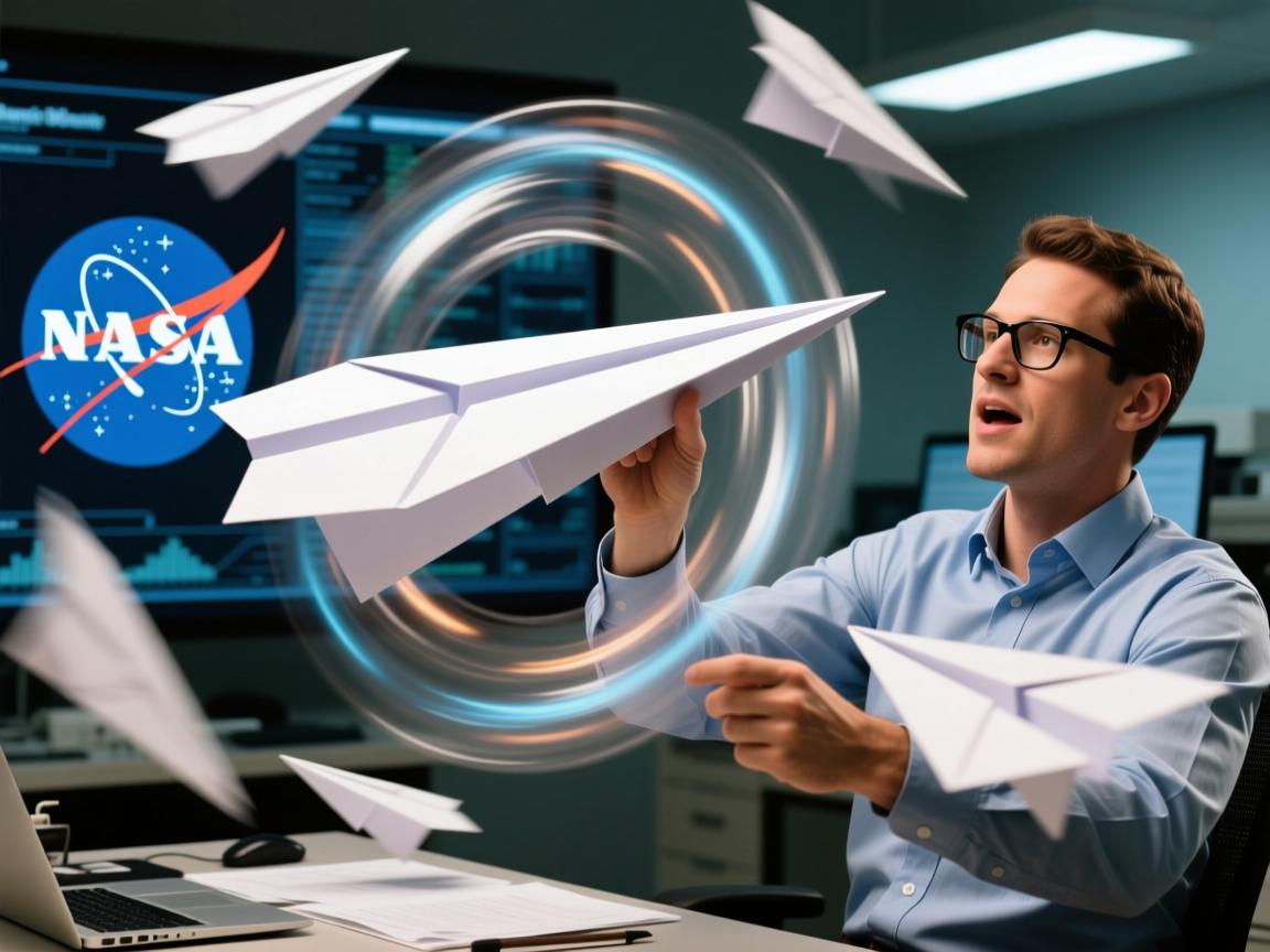 纸飞机疯狂转圈之谜!NASA工程师揭露空气动力学的惊人真相