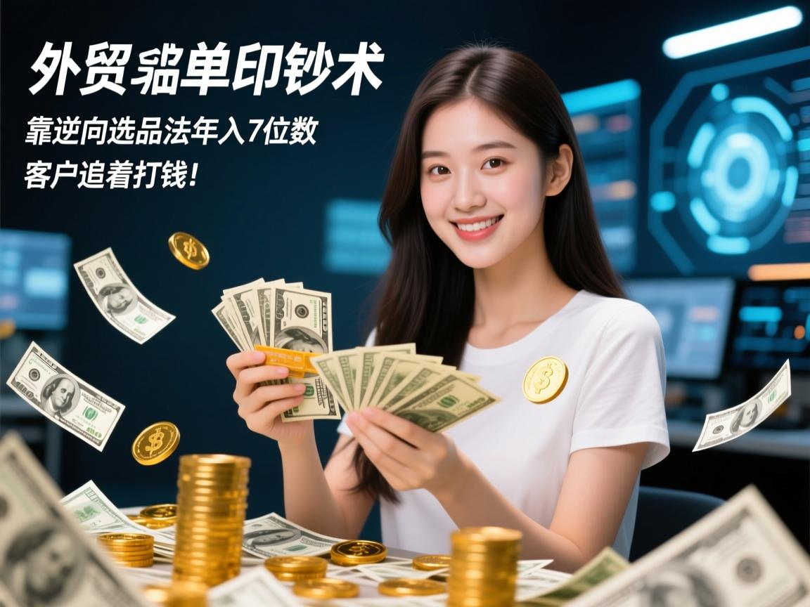 外贸爆单印钞术,95后女生靠逆向选品法年入7位数,客户追着打钱!