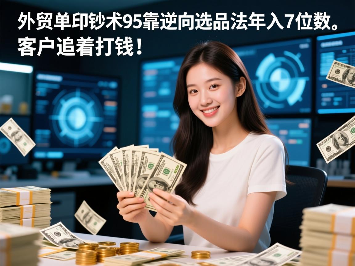外贸爆单印钞术,95后女生靠逆向选品法年入7位数,客户追着打钱!