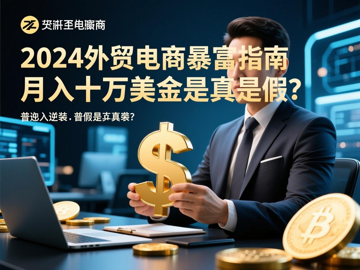 2024外贸电商暴富指南,普通人逆袭,月入十万美金是真是假?