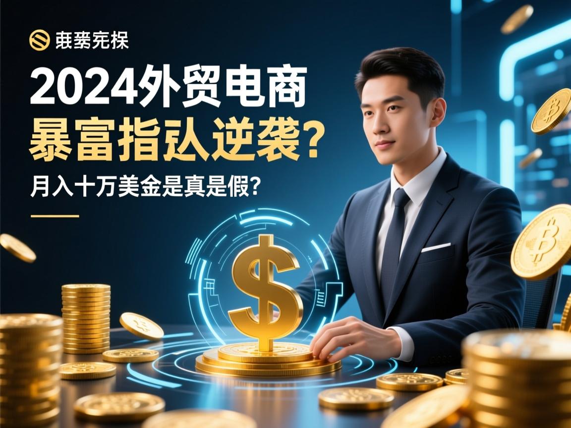 2024外贸电商暴富指南,普通人逆袭,月入十万美金是真是假?