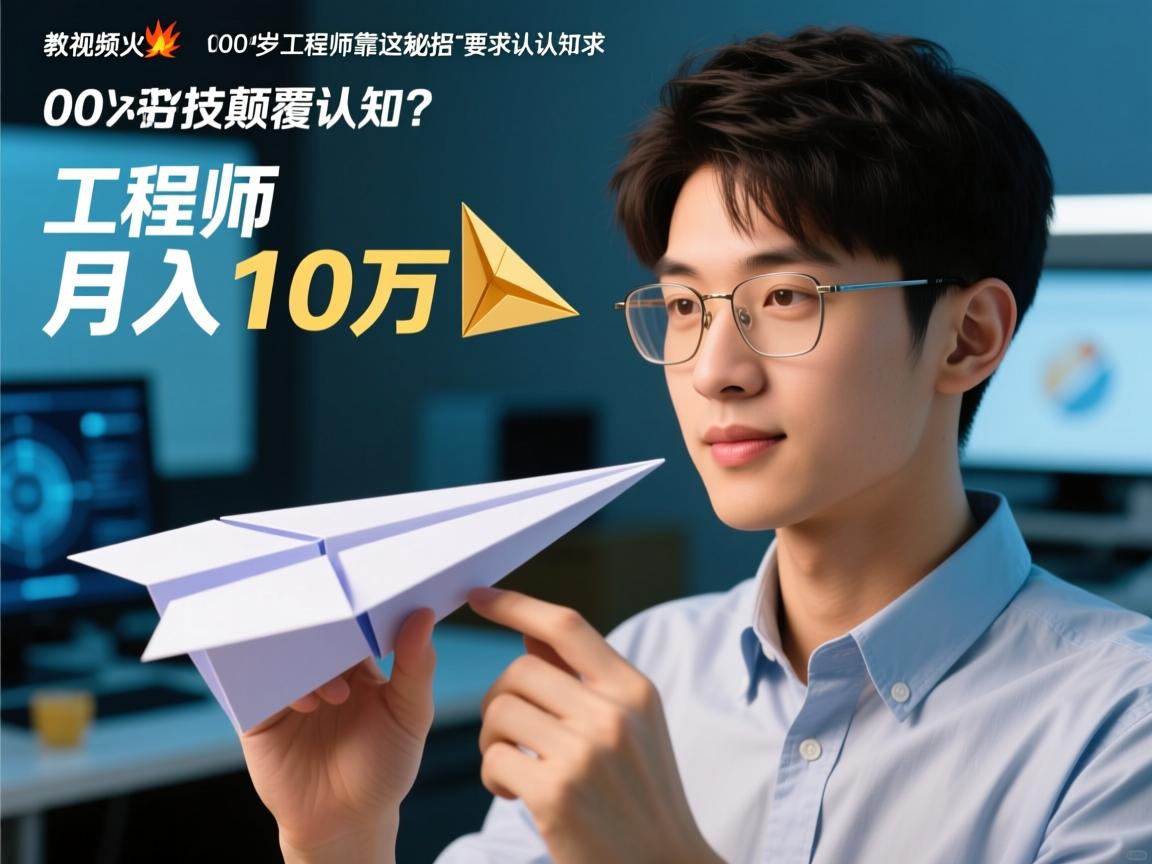 纸飞机教程视频爆火!00后工程师靠这招月入10万,折叠秘技颠覆认知