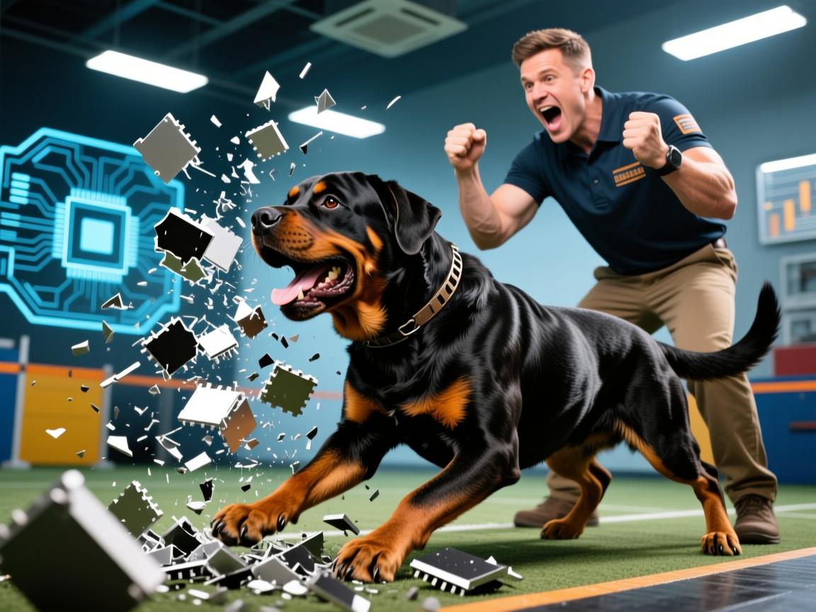 猛犬智商天花板?罗威纳犬撕碎测试题,训犬师惊呼,这脑子是八核处理器!