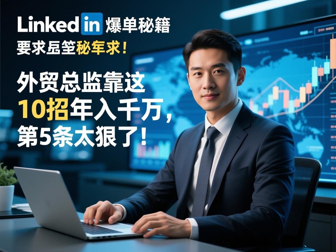 LinkedIn爆单秘籍,外贸总监靠这10招年入千万,第5条太狠了!