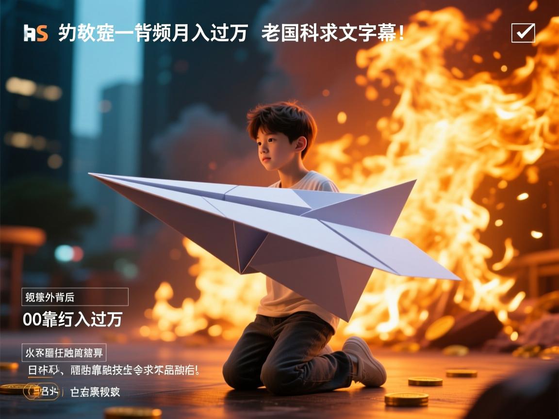 纸飞机教程视频爆火背后,00后靠折纸月入过万,老外跪求中文字幕!