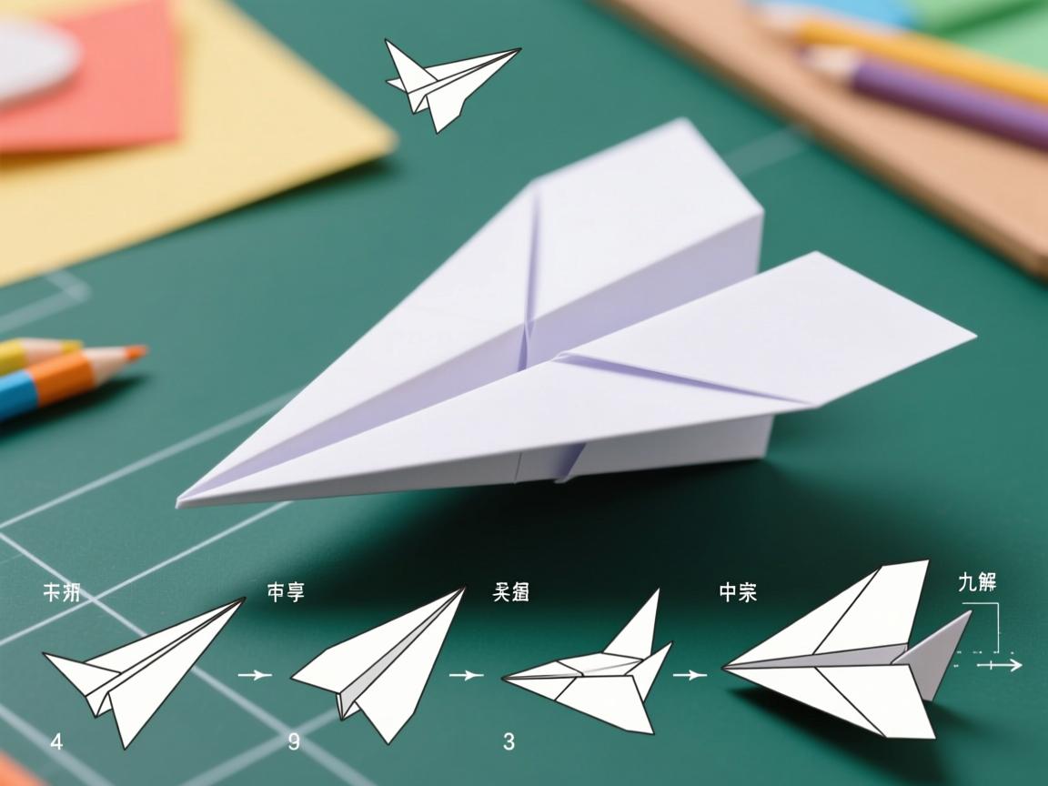 纸飞机折法图解大全 儿童手工纸飞机教程 世界纪录纸飞机折法