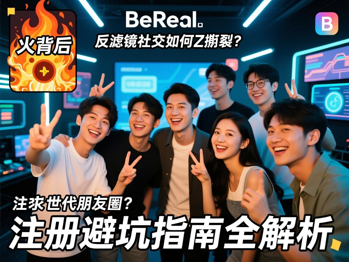 BeReal爆火背后,反滤镜社交如何撕裂Z世代朋友圈?注册避坑指南全解析