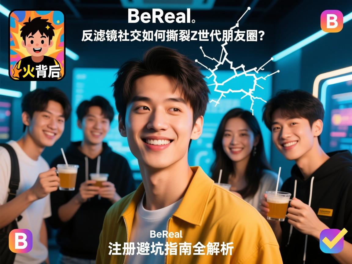 BeReal爆火背后,反滤镜社交如何撕裂Z世代朋友圈?注册避坑指南全解析